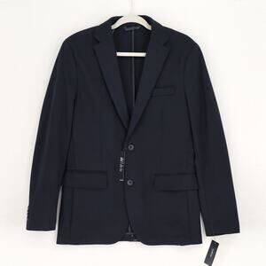 Alfani Men's Black Knit Stretch Rayon Casual Modern-Fit Suit Jacket Size S